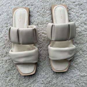 Circus by Sam Edelman Cream Sandals